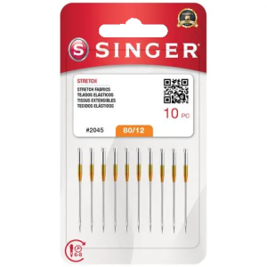 Agulha Singer 2045 com 10 unidade 80/12 malha e elastano